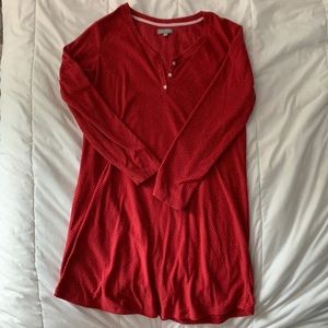 Incredibly soft, red Lord and Taylor nightgown, L